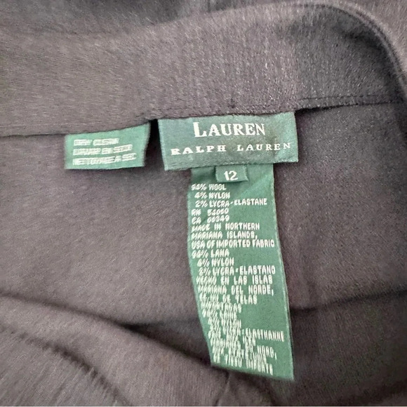 Lauren Ralph Lauren 12 gray wool blend side zipper dress pants - Picture 7 of 9